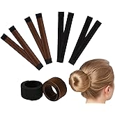DS. DISTINCTIVE STYLE Hair Bun Maker 4 Pieces French Twist Donut Bun Bands Quick Hair Bun Tool
