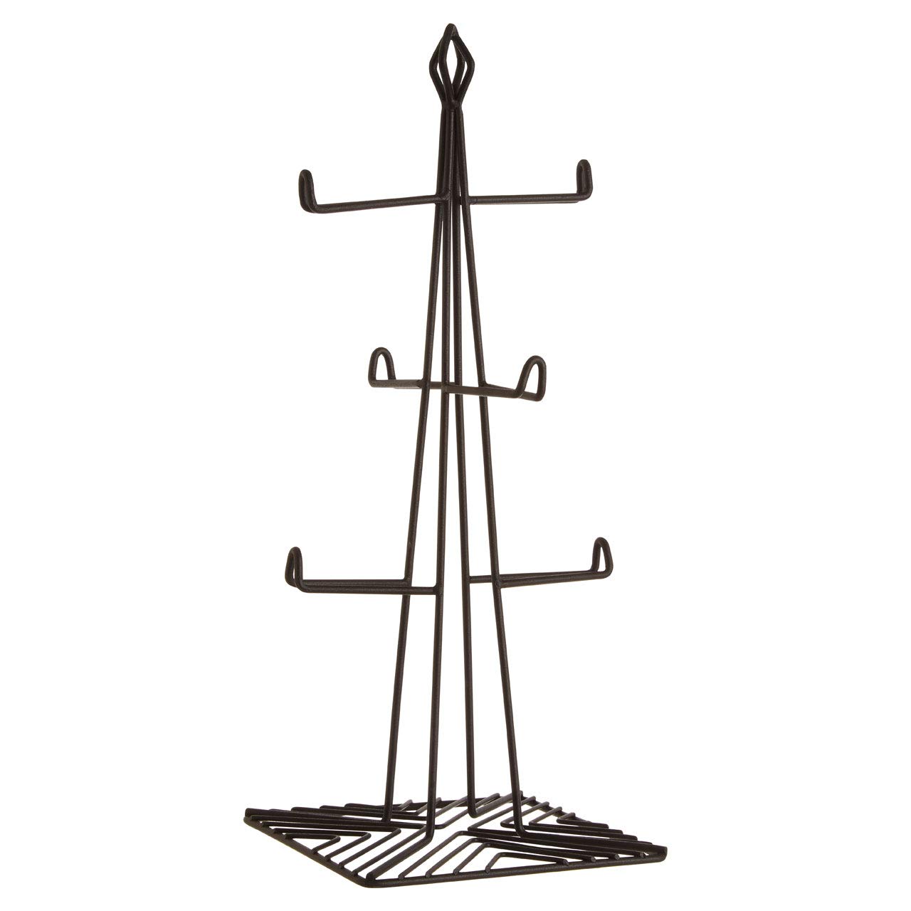 Premier Vertex 6 Mug Tree, Black Powder Coat Finish