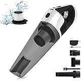 SEALON SY01 Cordless Handheld Vacuum, Hand held Vacuum Cleaner with LED Lights, Large Dirt Bowl, 4 Attachments,10000PA Strong