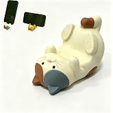 Eysinyge Resin Cat Figurine Phone Stand - Sturdy Design to Hold Smartphones Without Tipping, Cute Phone Holder Gift for Cat Lovers, Desk Decor Accessory 5.7 oz 3.3 x 2.3 x 2.0 in