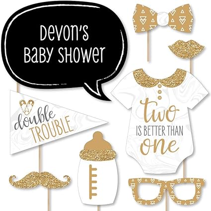 double trouble baby shower theme