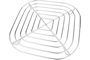 Air Fryer Crisper Rack, Stainless Steel Replacement Parts Grill Tray Plate Containers Compatible with Ninja Crispi Air Fryer 