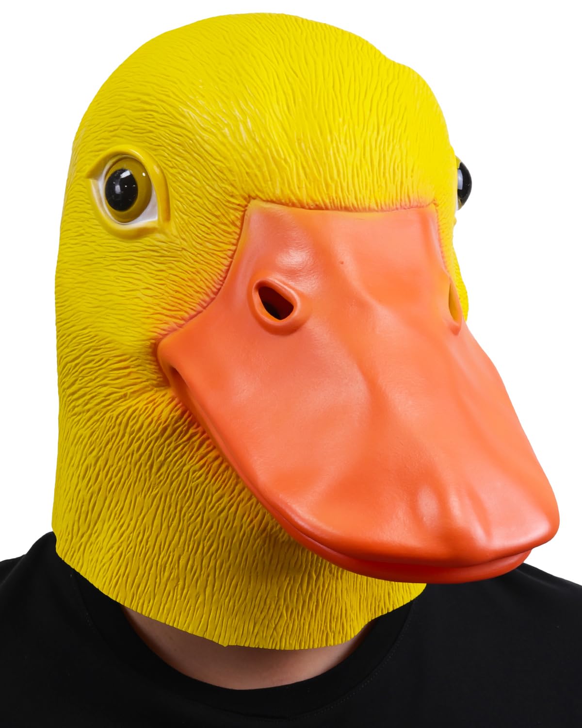 shayulajiao Duck Mask Halloween - Realistic Full Head Latex Animal Party Costume Prop and Cosplay