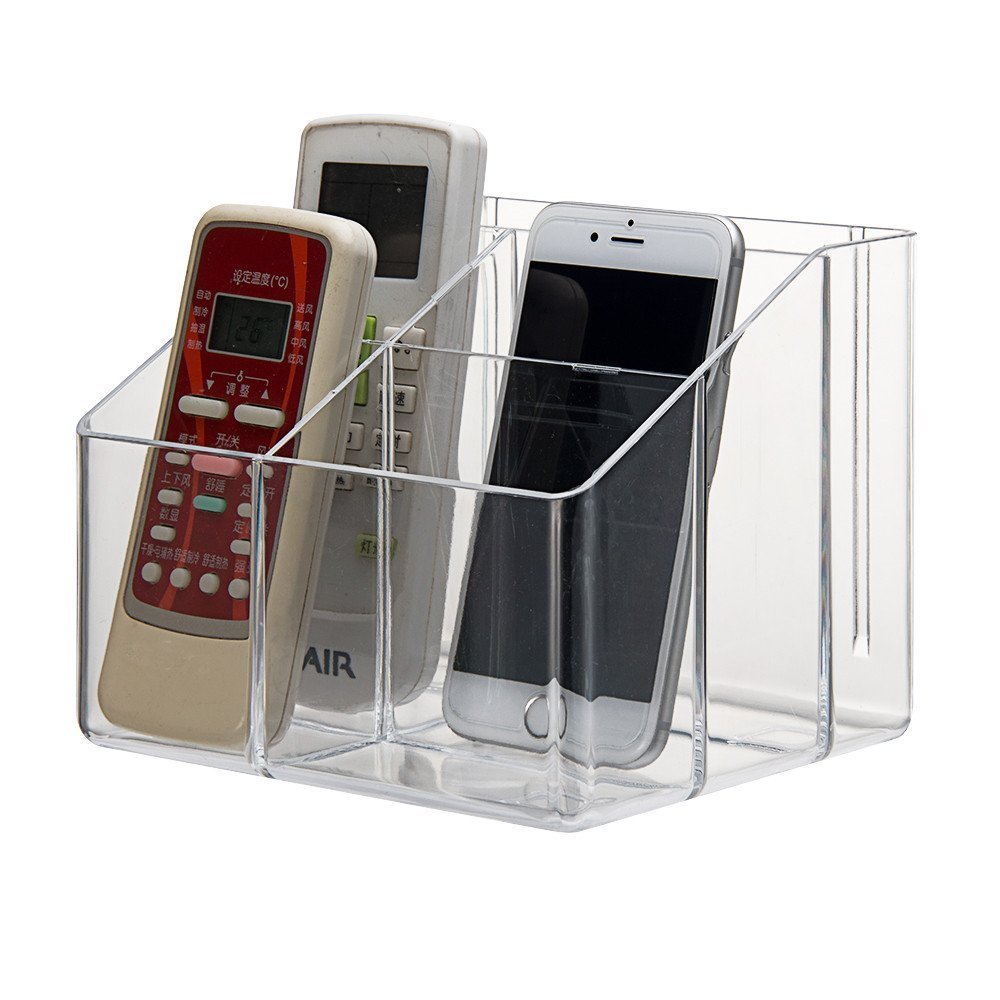 Remote Control Organizer by Sky Piea, Clear Acrylic Mail and Cosmetics