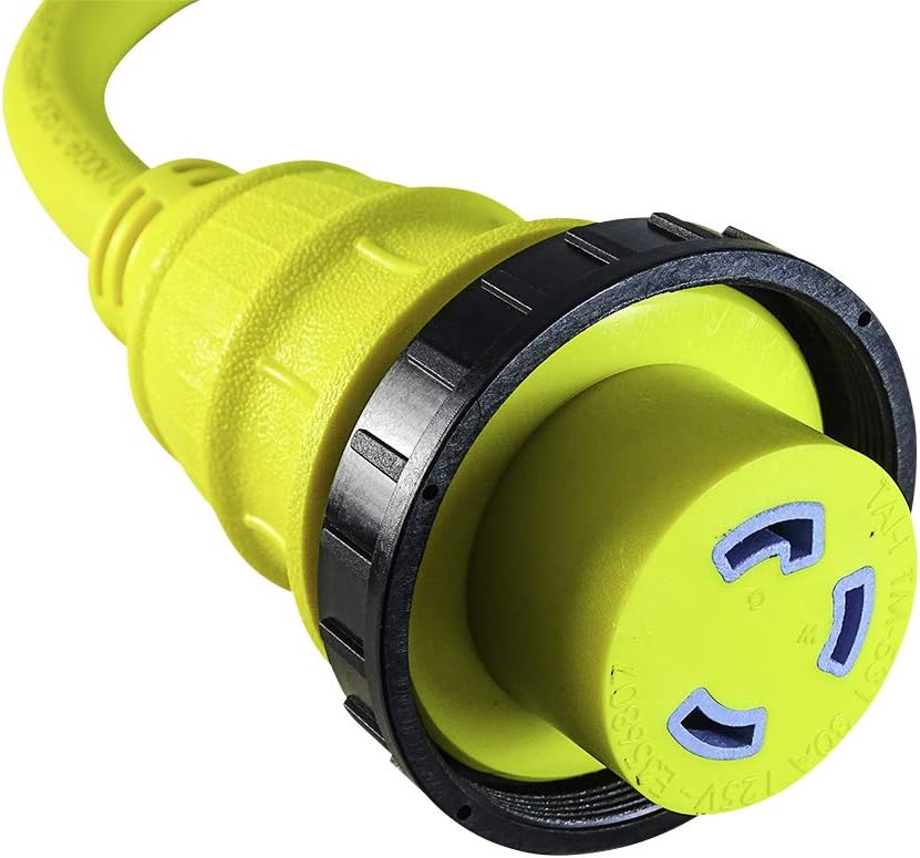 Marvine Cable Shore Power Adapter Marine 20Amp L5-20P to Marine 30Amp L5-30R Dogbone 1.5Ft : Sports & Outdoors