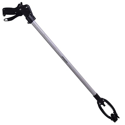 Sharpex Long Reach Heavy Duty Mobility Aid Litter Picker (Black)