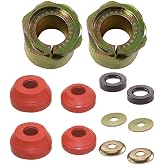 D-ETEGNIK Front Radius Arm Bushing Kit Pair + Adjustable Camber Caster Bushings for 1983&ndash;1997 Ford F150 F250 F350 Bronco Ranger Explorer Mazda B2300 B3000 B4000 Navajo Replaces 101-4282 K8361 44-5094