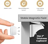 Q Lines Magnetic Cupboard Locks 4 Locks 1 Key Baby Safety Adhesive view 2