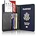 ACdream Passport Holder and Vaccine Card Holder Combo, Cover Wallet, Leather Travel Documents Organizer Protector, RFID Blocking, for Women/Men