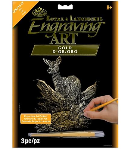 Amazon.com: Royal and Langnickel Silver Engraving Art, Dolphins