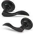 Honeywell Safes & Door Locks - Wave Lever Door Handle with Non-Locking Interior - Passage Front Door Lever is Ideal for Closets & Hallways - 6.88" L x 2.75" W Inches - Oil Rubbed Bronze - 8106403