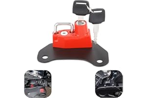 GUAIMI Motorcycle Helmet Lock Anti-theft Helmet Security Lock for Indian Scout/Sixty 2015-2018 -Red