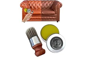 Nchampionba Wise Owl Furniture Salve for Leather, Leather Salve for Furniture, Leather Furniture Salve and Brush, Furniture Salve Brush, Leather Salve with Boar Bristle Brush for Home