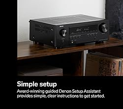 Denon AVR-S670H 5.2 Ch Home Theater Receiver, 8K
