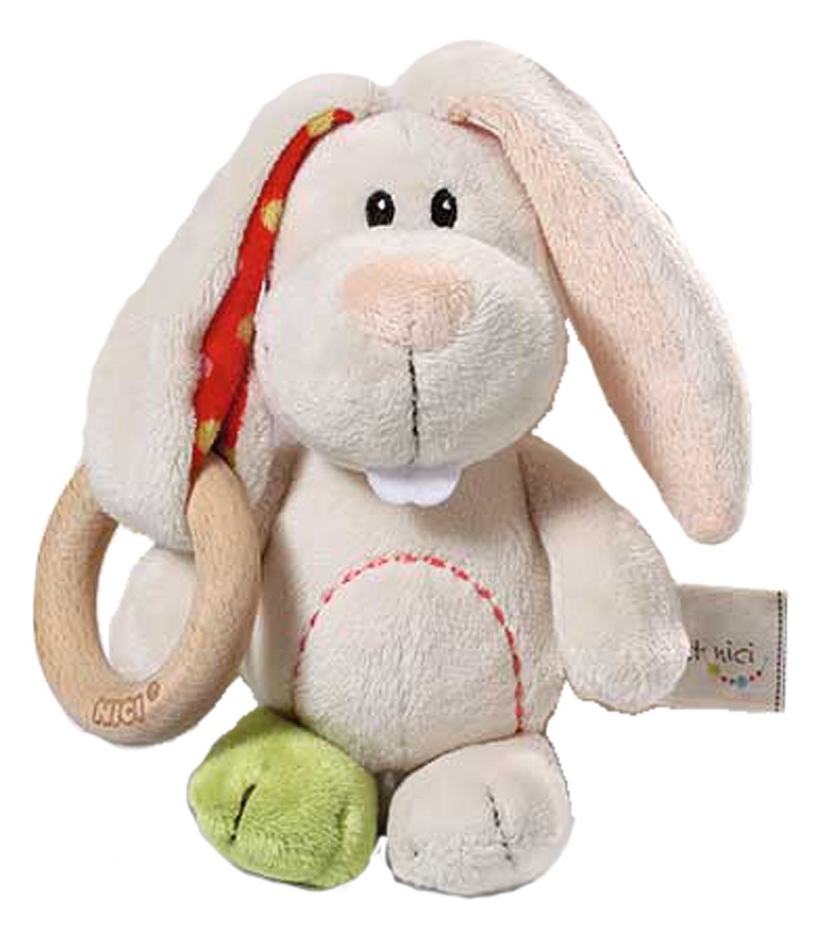 Grabber Rabbit Tilli 15cm with wooden ring