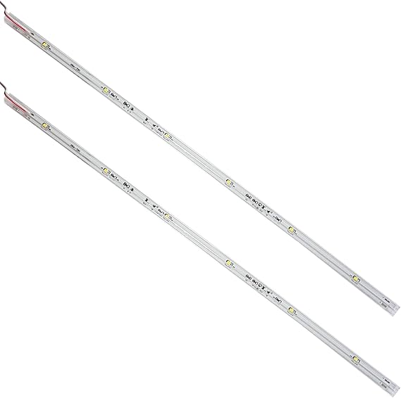 2 Pack 450mm ClipOn LED Shelf Strip Light Kit Warm White 4mm