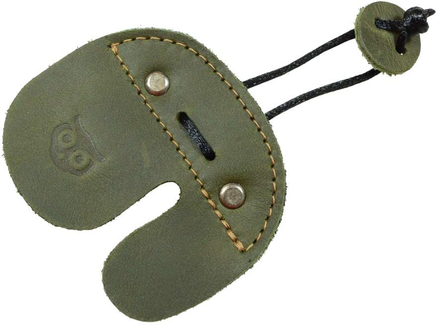 Hide & Drink, Rustic Leather Archery Finger Tab, Protect Guard for Recurve Bows, Fingers Protector, Shooting Practice Gear Sports & Outdoors Handmade : Sports & Outdoors