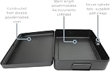 Cathedral Products 12 Inch Black Lockable Security Box with Bolt Down Kit view 3
