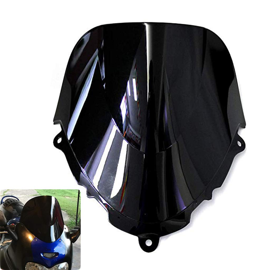 Photo 1 of PSLER Windscreen Windshield Double Bubble for Katana GSX600F GSX750F 1998-2008 (Black)