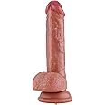 Hismith 6.8" Dual-Density Dildo, 5" Insertable Realistic Penis with KlicLok System, Hands-Free Play Soft Sex Toy - Beginner Series