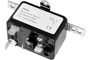 LVACODV APFR-290 90-290 24V AC Heavy-Duty Fan Relay – Single Pole SPST – Isolated AC Switch for HVAC blowers, humidifiers, Goodman blowers, Heat sequencers – Includes Universal Bracket（1 Pack） (1)