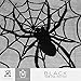 Unomor Halloween Decorations 25 x 121 inch/65 X 308cm Jumbo Black Lace Spiderweb Fireplace Mantle Scarf Cover Halloween Party Supplies for Door, Table, Stairs, Garden Fence