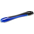 Kensington Slim Duo Gel Wrist Rest for Low Profile Keyboard, Wrist Pad for Keyboard, Ergonomic Wrist Pad for Computer, Non-Skid Computer Pad with Wrist Support, Blue K62441WW, 19" x 3.7"x 0.7”