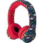 Snug Play+ Kids Headphones – Volume Limited 93dB for Safe Listening – Foldable, Durable Headphones for Toddlers, Boys & Girls – Tangle-Free Cord – Ideal for Travel, School, Tablets - Monster Trucks