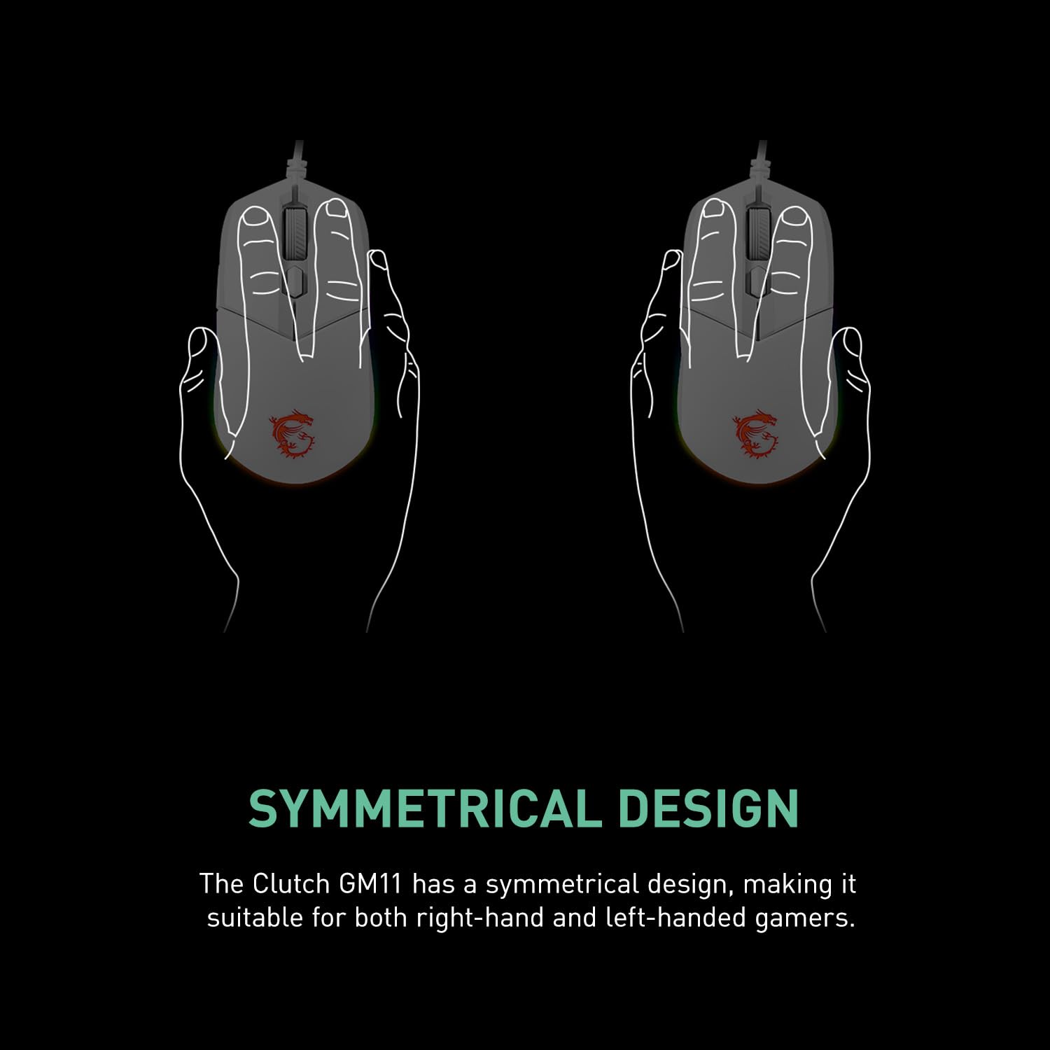 Mua MSI Clutch GM11 White Gaming Mouse, 5000 DPI, 10M Omron Switches