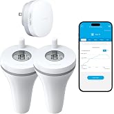 GoveeLife WiFi Pool Thermometer P1 Wireless, Water Thermometer, 2 Set | Easy Read Digital Pool Thermometer Floating, IPX7 Waterproof, APP/Email Alert, 328ft Range for Swimming, Pond, Bath,SPA