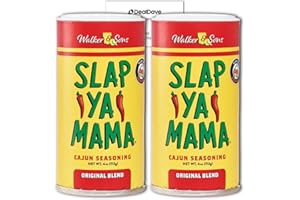 Slap Ya Mama Cajun Seasoning, All Natural Cajun Seasoning from Louisiana, Original Blend, MSG Free and Kosher, 4 Ounce (2-Pack) + Deal Dave Card
