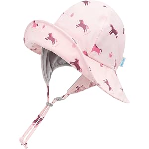 JAN & JUL Waterproof Rain Hat for Toddlers and Kids, Fleece Lined
