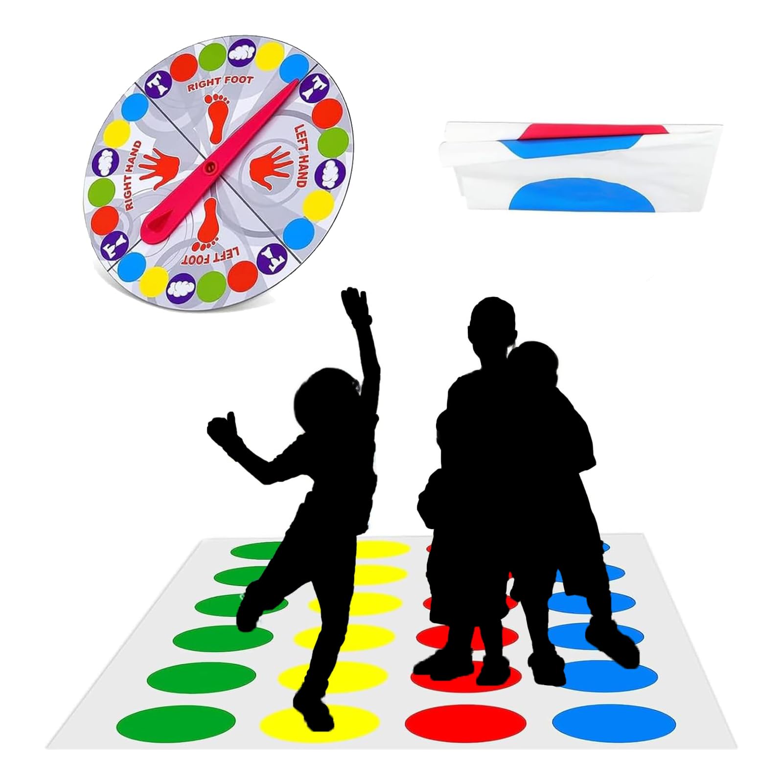 Twister Game For Kids, Twisting Game for Kids Adults, Funny Children Balance Floor Mat Game with Spinner, Hasbro Gaming Twisting Game for Kids Ages 6 and Up