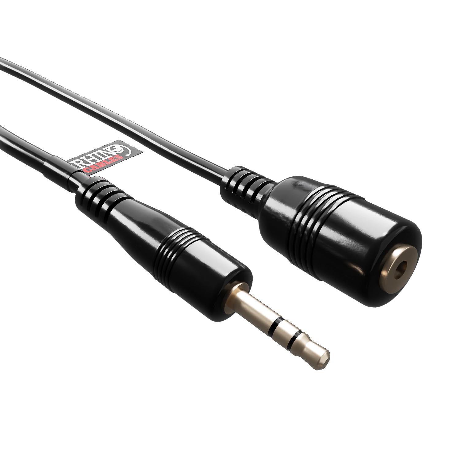 rhinocables® 2.5mm Mini Jack Extension Lead Stereo M/F Audio AUX Cable Extend Headphones 2m, 3m, 5m lengths (5m)
