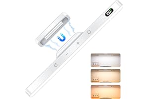 Ferswe 3W Rechargeable Light Bar, Touch Adjustable 3 Colors, 120 LED Mirror Lights, Magnetic for Cabinets, Makeup Battery, Stick On for Closet, Kitchen, Bedroom, Bathroom, Wall
