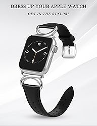 Minyee Leather Band Compatible with Apple Watch