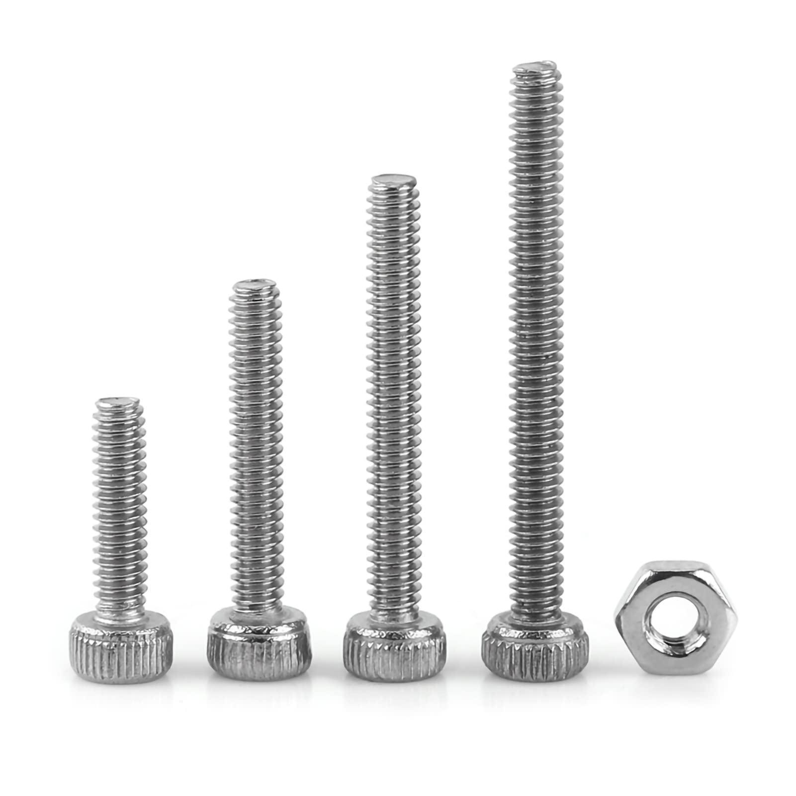 Nuts And Bolts, 480pcs M2 M3 M4, Stainless Steel SS304 Hex Socket Cap Head Screws and Nuts Assrotment Set, for Home, Office Appliance and Locks, Lamps, Toys