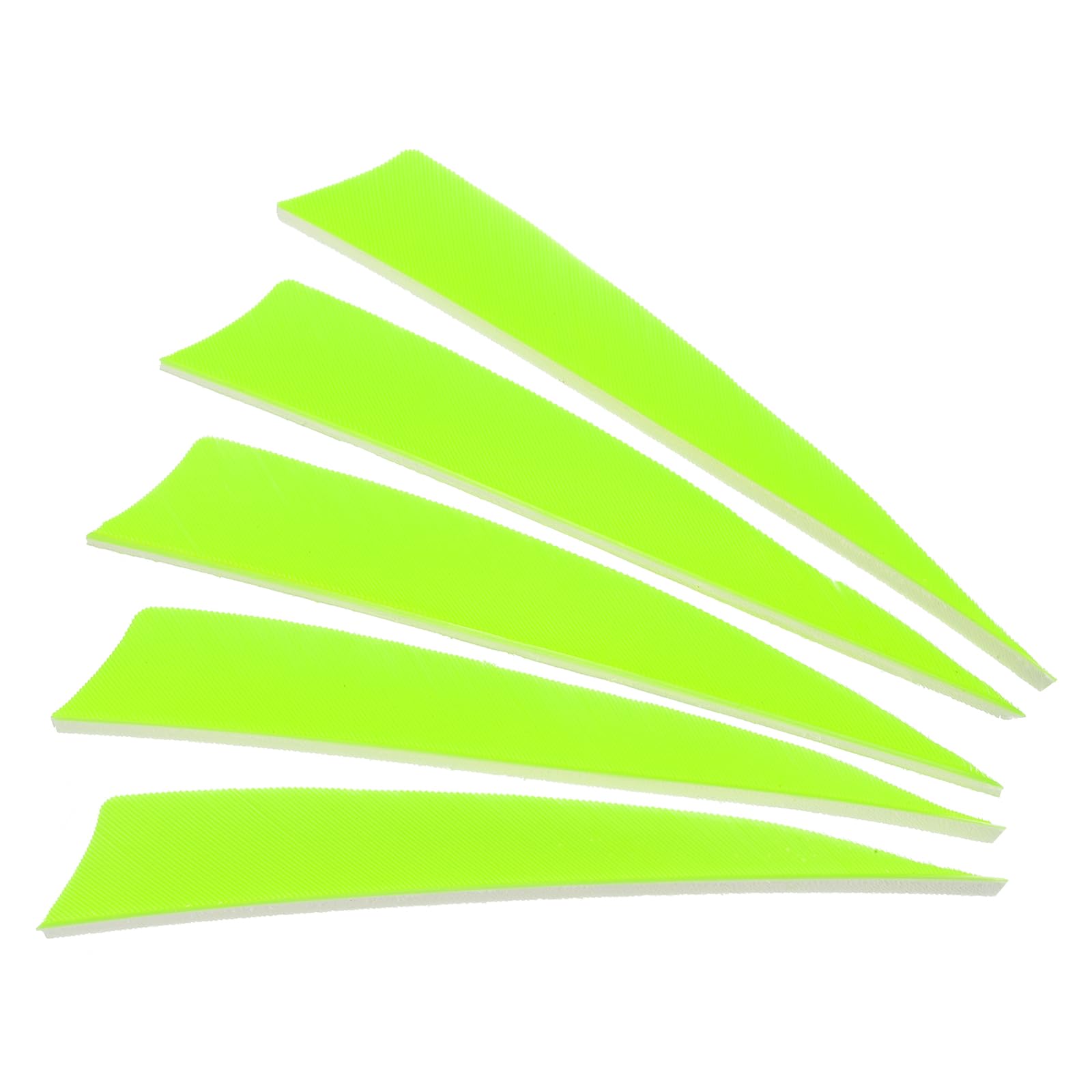 PATIKIL Arrows Vanes 50 Pack 4 Inch Arrow Turkey Feather Fletch Left Wing Fletching Fluorescent Green for DIY Target Shooting