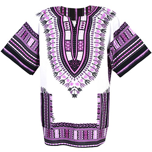 African Dashiki Cotton Mexican Poncho Hippie Tribal Ethic Boho Shirt White ad12wv1