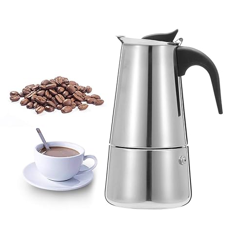 HSP 6 Cups Premium Stainless Steel South Indian Filter Coffee Percolator/Espresso Maker Induction and Stovetop Compatible 350 mL,Stovetop,Induction top Compatible