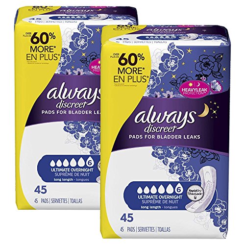 1 Always+Discreet+Incontinence+Ultimate+Overnight