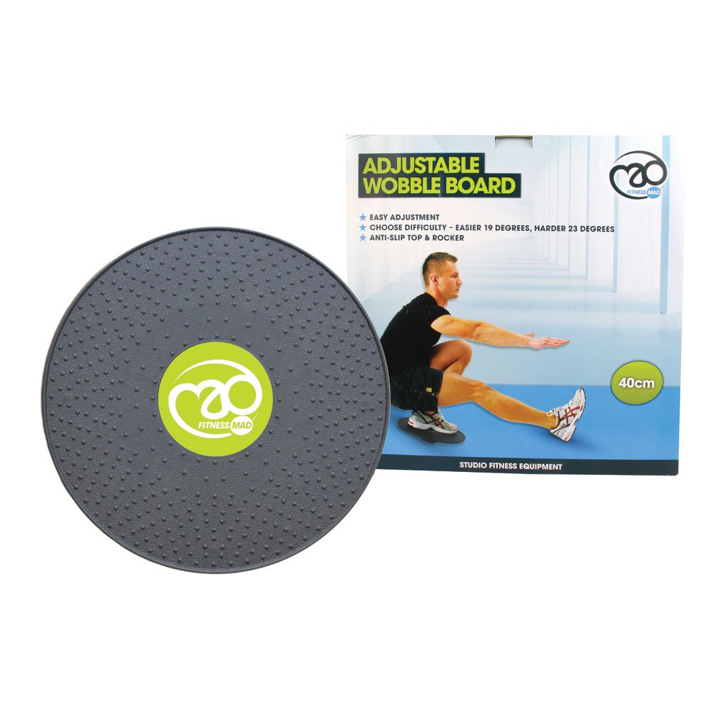 FITNESSMAD 40cm Adjustable Wobble Board Amazon.co.uk Sports & Outdoors