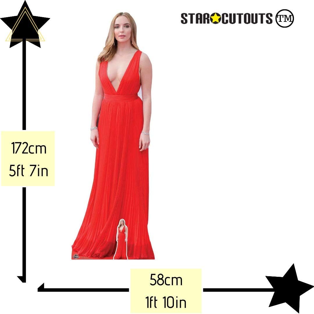 Star Cutouts Ltd CS838 Jodie Comer Lifesize Cardboard Cutout with Free Mini Standee Perfect for Birthdays Gifts - Image 3