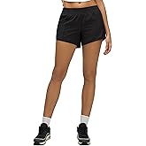 MCEDAR Women's Low Waisted Running Shorts 4" with Mesh-Lined Active Workout Quick Dry Gym Athletic Sports Short Zip Pocket