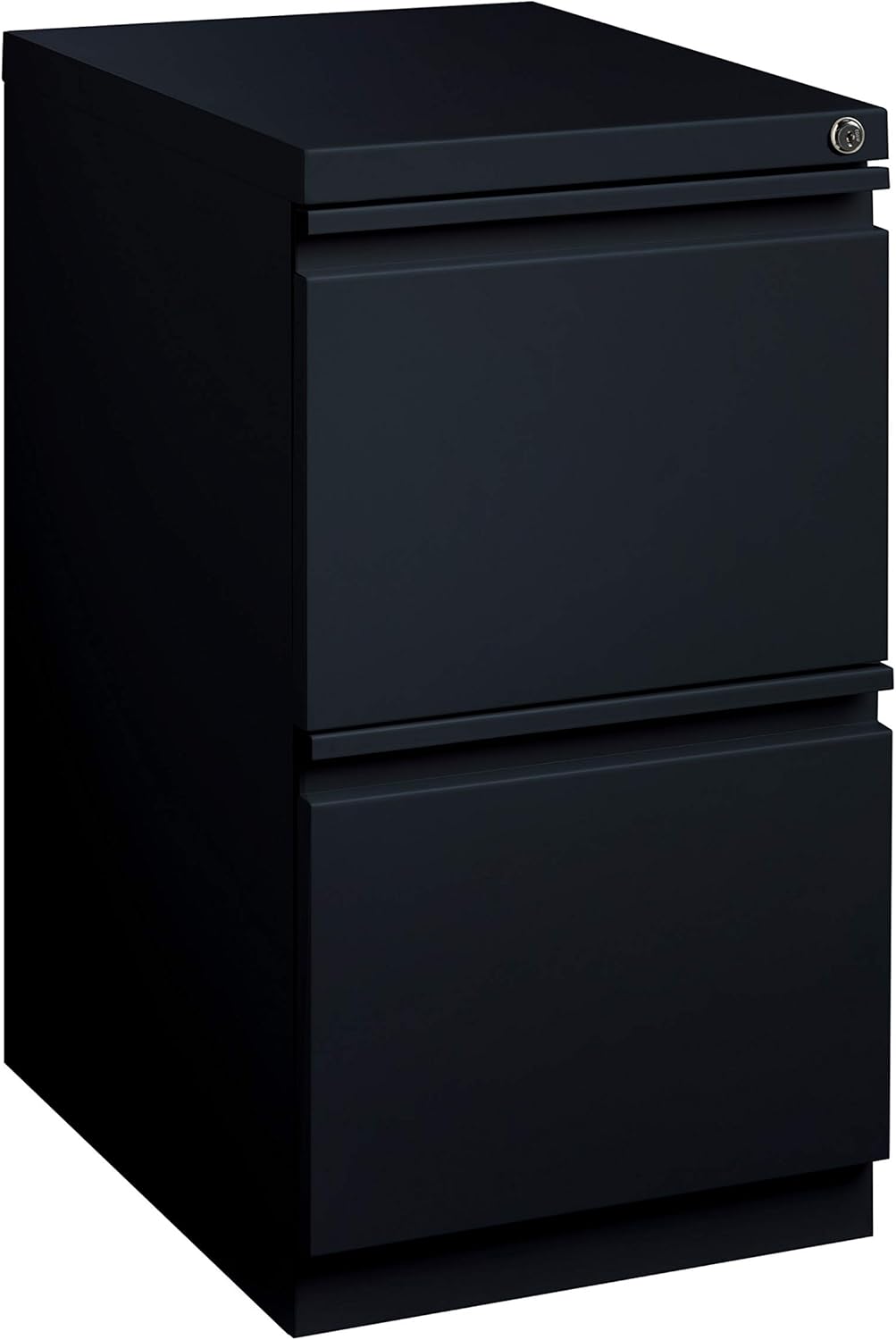 Office Dimensions 20-inch Deep 2-Drawer File with Full Width Pull Mobile Pedestal, Black: Furniture & Decor