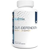 NuEthix Formulations Gut Defender+ Microbiome Balance Dietary Supplement, 180 Capsules, 90 Servings