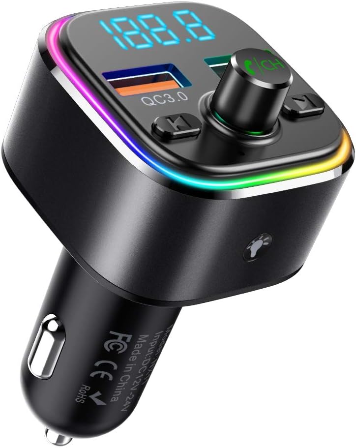 Nulaxy Bluetooth Car Fm Transmitter Static Marivalkiria
