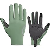 INBIKE Breathable Bike Gloves for Men Women, Full Finger Pad Cycling Gloves, Touchscreen Reflective Mountain Biking Bicycle