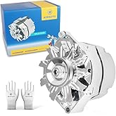 New Chrome 1 Wire Self Exciting Alternator High Output 120Amp Replacement for GM 305 350 BBC SBC 10SI for Chevy for Buick Str