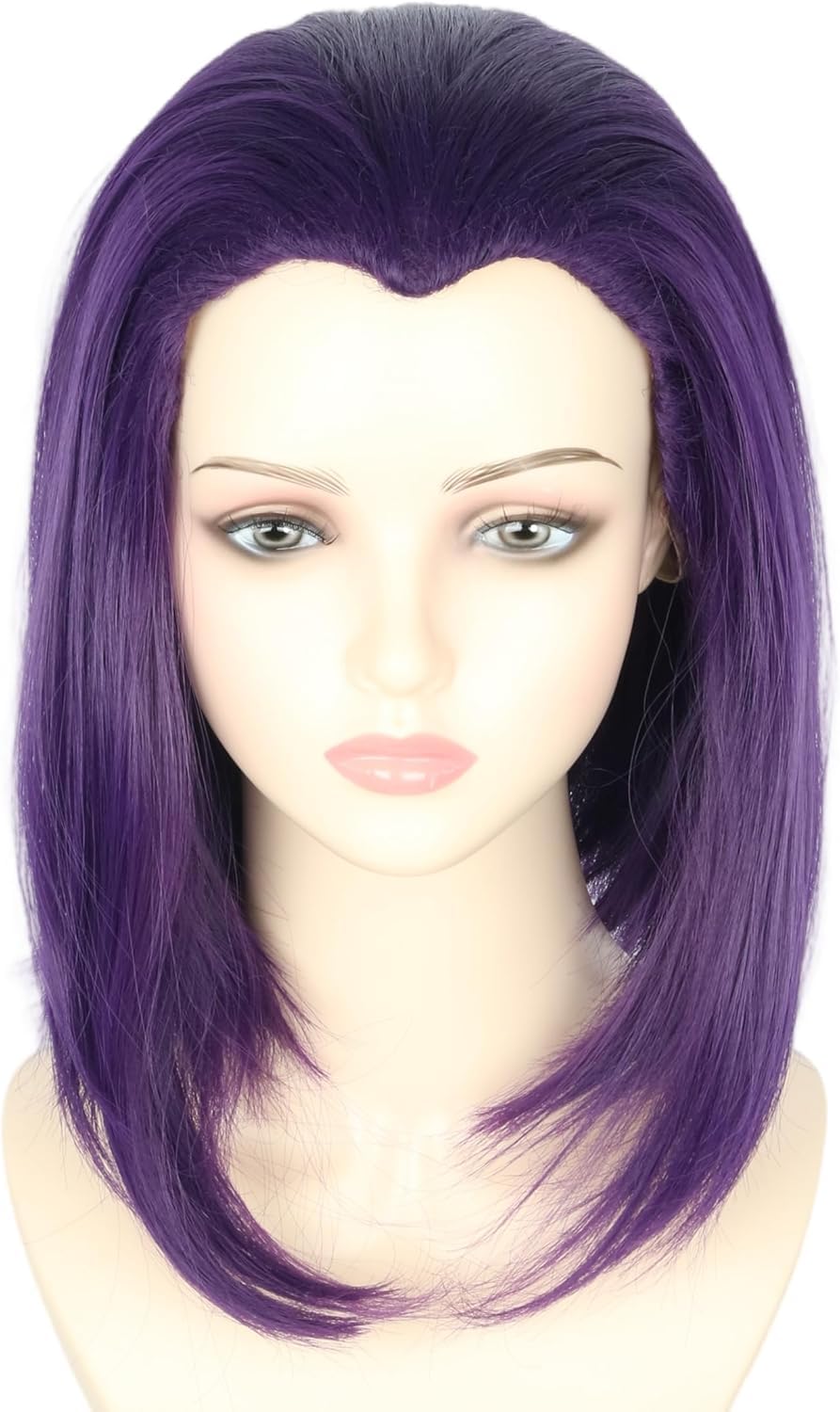 LeMarnia Purple Bob Raven Wig for Anime Cosplay Wigs Halloween Costume Wig — image 1